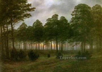 夕方 HSE ロマンチックな風景 カスパール・ダヴィッド・フリードリッヒの森 Oil Paintings